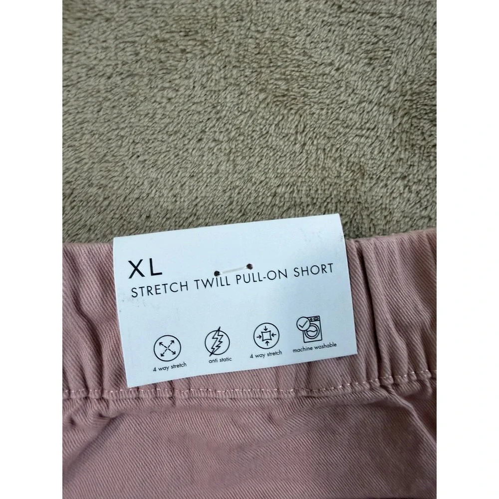 Onia Stretch Twill Pull On‎ Shorts Mens Size XL Baked Clay Pink Performance NEW